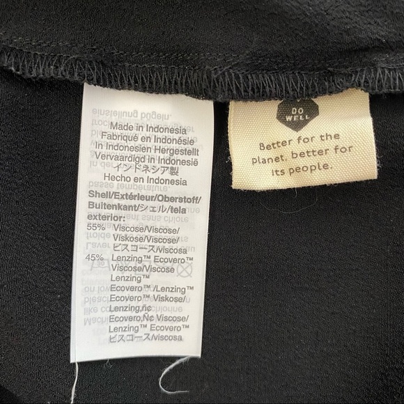 Madewell Crewneck Button Back Black Preppy Mini Dress XS Extra Small - Picture 5 of 16